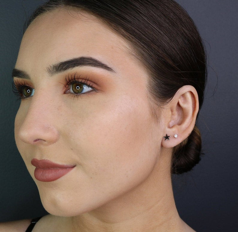 14K Solitaire CZ Stud Earrings | Classic Prong-Set Gold Studs